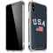 USA with American Flag iPhone XS Max Clear Case